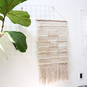 Cream Wall Art with Tassels